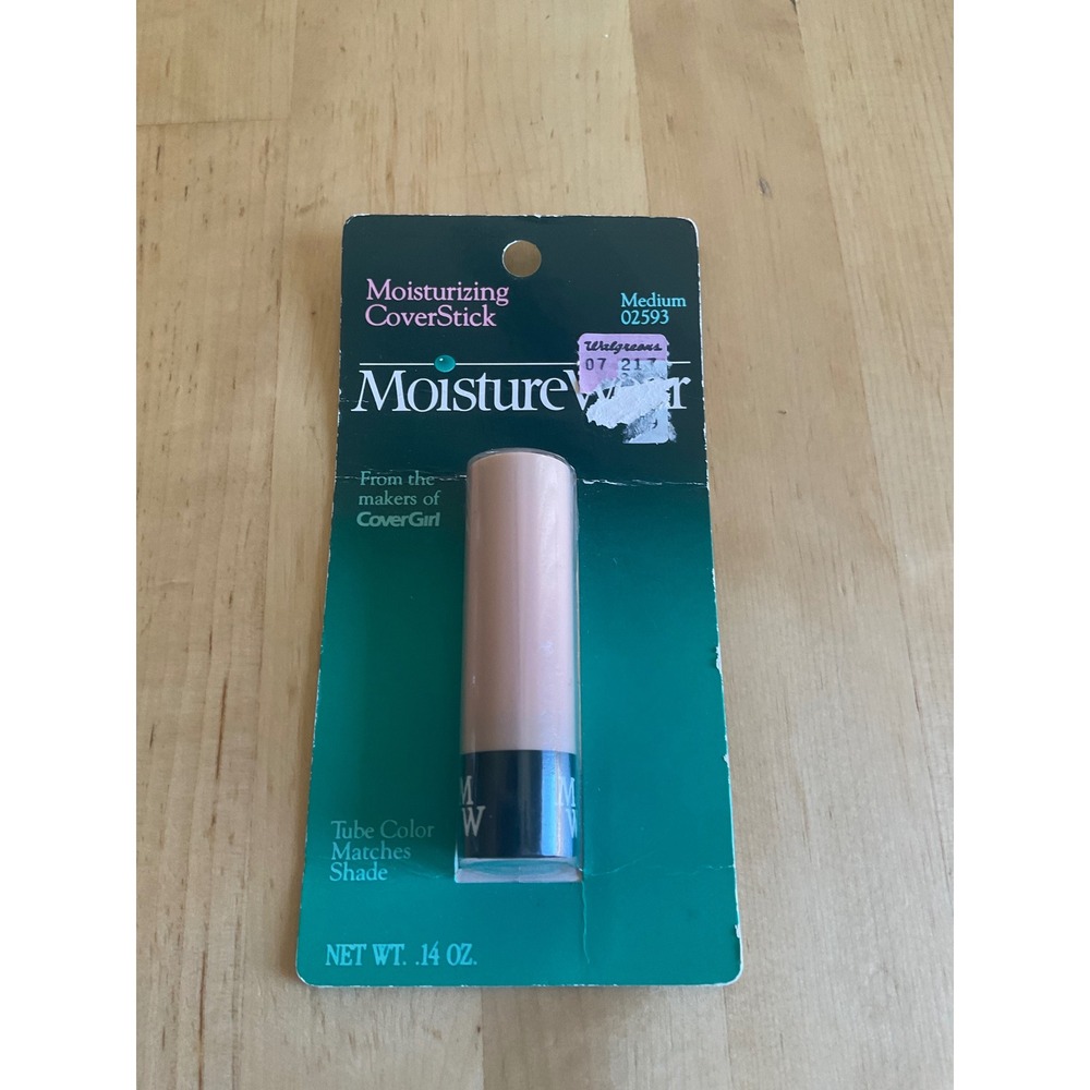 Vintage MoistureWear Moisturizing CoverStick Medium 02593‎ Noxell CoverGirl NEW